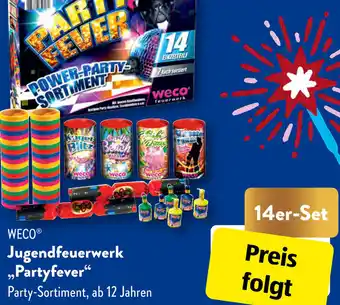 Aldi Süd WECO Jugendfeuerwerk „Partyfever" 14er-Set Angebot