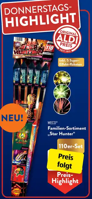 Aldi Süd WECO Familien-Sortiment ,,Star Hunter" 110er-Set Angebot