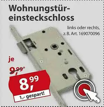 Sonderpreis Baumarkt Wohnungstür-einsteckschloss Angebot