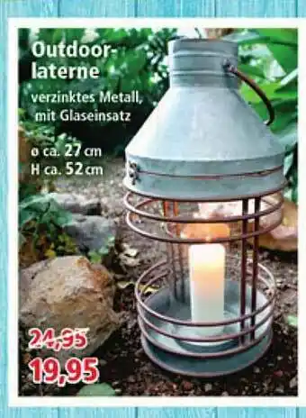 Thomas Philipps Outdoor-laterne Verzinktes Metall Mit Glaseinsatz Angebot