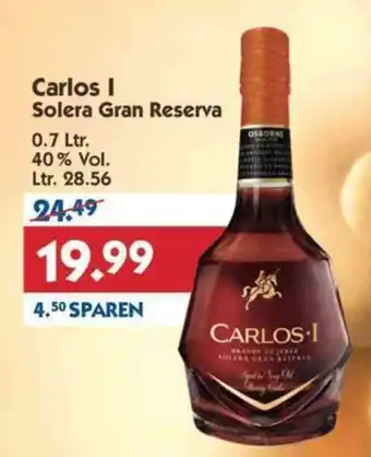 Hol'ab Getränkemarkt Carlos I Solera Gran Reserva 0.7 Ltr. Angebot