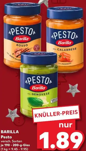 Kaufland BARILLA Pesto 190-200 g Glas Angebot