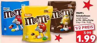 Kaufland M&M's Schokolinsen 176-250 g Packg. Angebot