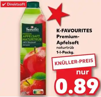 Kaufland K-FAVOURITES Premium Apfelsaft 1 L Packg. Angebot