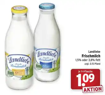 Wasgau Landliebe Frischmilch 1L Angebot