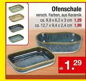 Zimmermann Ofenschale Angebot