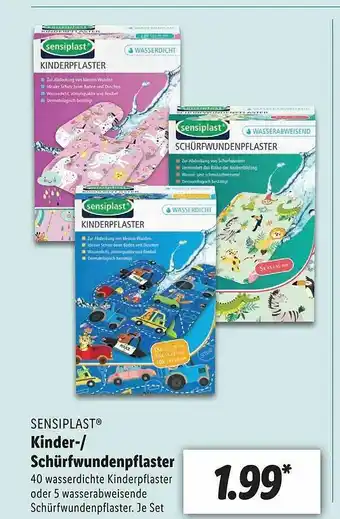 Lidl Sensiplast Kinder- Schürfwundenpflaster Angebot