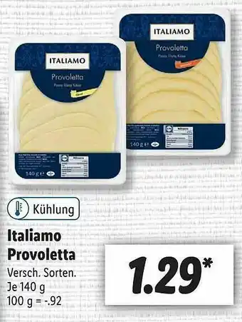 Lidl Italiamo Provoletta Angebot