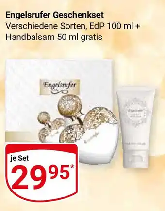 Globus Engelsrufer Geschenkset Verschiedene Sorten, EdP 100 ml + Handbalsam 50 ml gratis Angebot