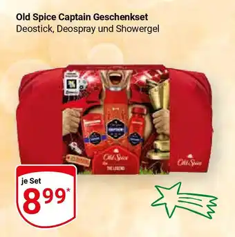 Globus Old Spice Captain Geschenkset Deostick, Deospray und Showergel Angebot