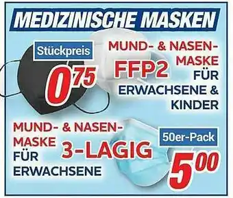 CENTERSHOP Mund- & Nasen-maske Ffp2 Angebot