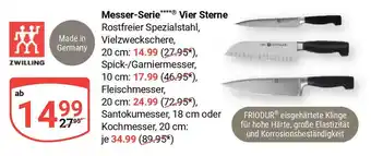 Globus ZWILLING Messer-Serie Vier Sterne Angebot