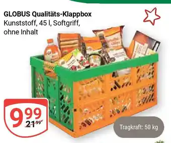 Globus GLOBUS Qualitäts-Klappbox Kunststoff, 45 I, Softgriff, ohne Inhalt Angebot