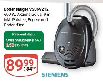 Globus SIEMENS Bodensauger VS06V212 Angebot