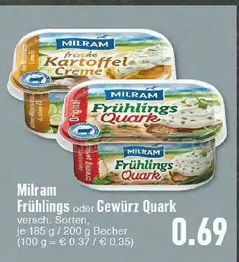 E-Center Milram Fruhlings Oder Gewurz Quark Angebot