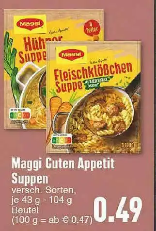 E-Center Maggi Guten Appetit Suppen Angebot