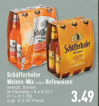 E-Center Schöfferhofer Weizen-mix Oder Hefeweizen Angebot