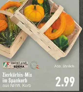 E-Center Zierkürbis-mix Im Spankorb Angebot