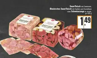 E-Center Sauerfleisch, Rheinisches Sauerfleisch Oder Schweinezunge Angebot