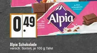 E-Center Alpia Schokolade Angebot