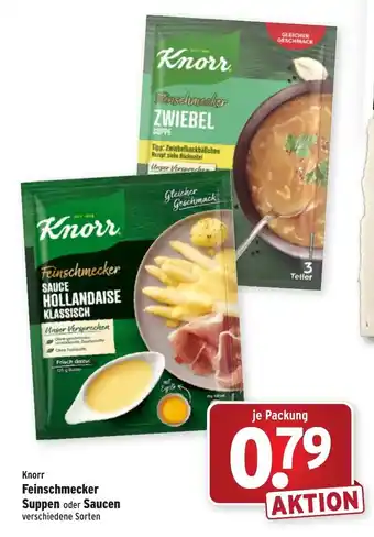 Wasgau Knorr Feinschmecker Suppen oder Saucen Angebot