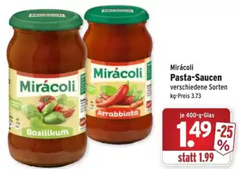 Wasgau Mirácoli Pasta Saucen 400g Angebot