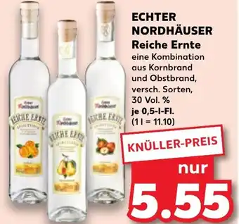 Kaufland ECHTER NORDHÄUSER Reiche Ernte 0,5 L-Fl. Angebot