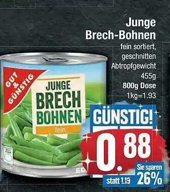 E-Center Junge Brech-bohnen Angebot