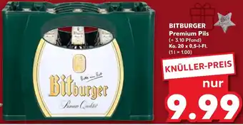 Kaufland BITBURGER Premium Pils Ka. 20 x 0,5-I-FI. Angebot