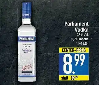 E-Center Parliament Vodka Angebot