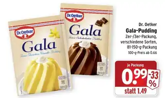 Wasgau Dr. Oetker Gala Pudding 81-150g Angebot