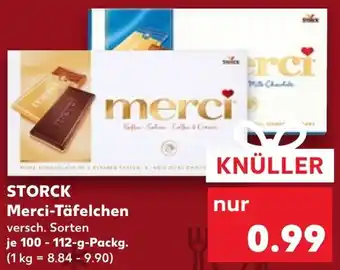 Kaufland STORCK Merci-Täfelchen 100-112 g Packg. Angebot