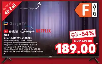 Kaufland CHIQ Smart-LED-TV L40G7B Angebot