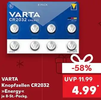 Kaufland VARTA Knopfzellen CR2032 Energy Angebot