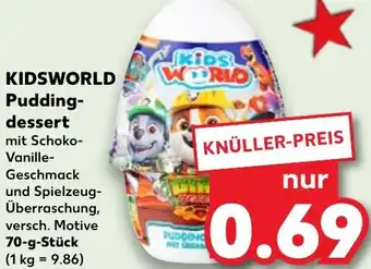 Kaufland KIDSWORLD Pudding-dessert 70 g Angebot