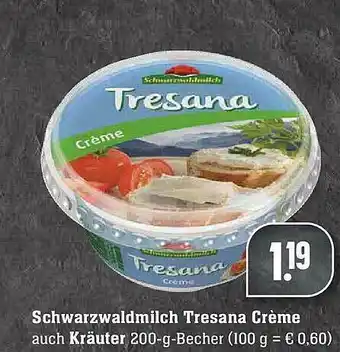 Edeka Shwarzwaldmilch Tresana Creme Angebot