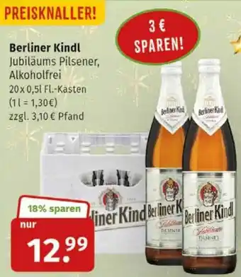 Markgrafen Berliner Kindl Jubiläums Pilsener 20x 0,5l Fl. Kasten Angebot