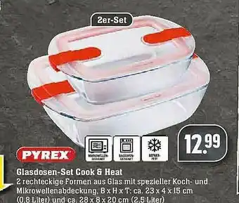 Edeka Pyrex Glasdosen-set Cook & Heat Angebot