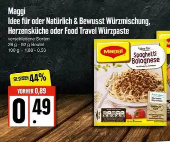 Edeka Maggi Ldee Für Oder Natürlich & Bewusst Würzmischung, Herzensküche Oder Food Travel Würzpaste Angebot