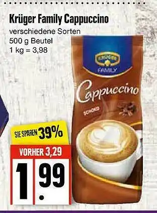 Edeka Krüger Family Cappuccino Angebot