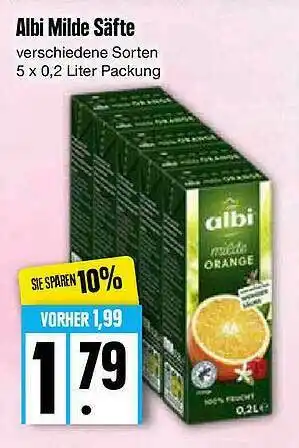 Edeka Albi Milde Säfte Angebot