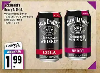 Edeka Jack Daniel's Ready To Drink Angebot