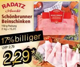 Norma RADATZ Schönbrunner Beinschinken 150 g Packung Angebot