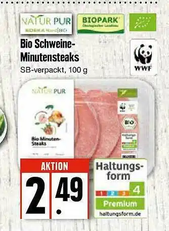 Edeka Bio Schweine-minutensteaks Angebot