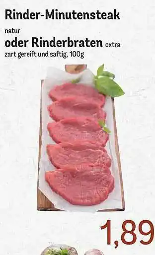 Edeka Rinder-minutensteak Oder Rinderbraten Angebot