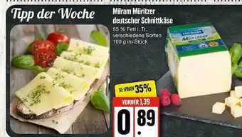 Edeka Milram Müritzer Deutcher Schnittkäse Angebot