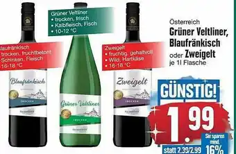 Edeka östrerreich Grüner Veltliner, Blaufränkisch Oder Zweigelt Angebot