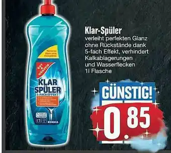 Edeka Klar-spüler Angebot