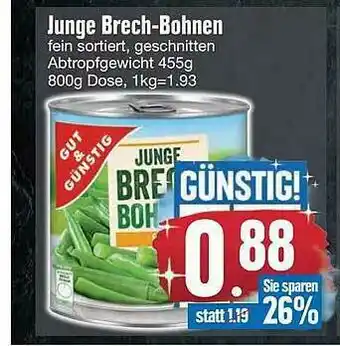 Edeka Junge Brech-bohnen Angebot