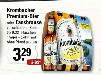 Edeka Krombacher Premium-bier Oder Fassbrause Angebot